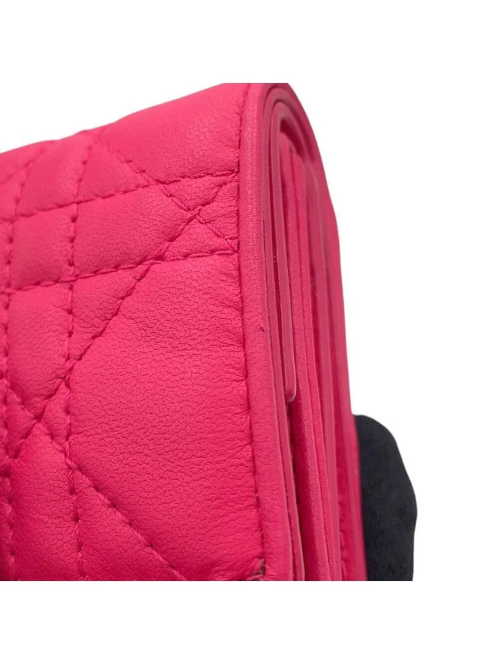 Dior Trifold Wallet Lady Lotus Cannage